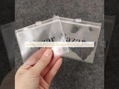 Visibility PVC Jewelry Bag Transparent With Zipper Closure