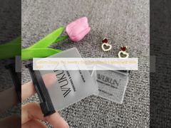 Custom Zipper Pvc Jewelry Bag Transparent Lightweight With Logo