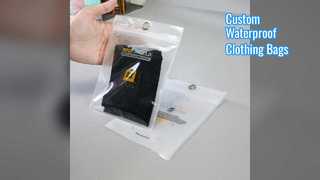 Custom Zipper Clothing Bags Waterproof Logo